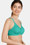Zivame Essentials Double Layered Non Wired Full Coverage T-Shirt Bra - Florida Key — thumbnail 4